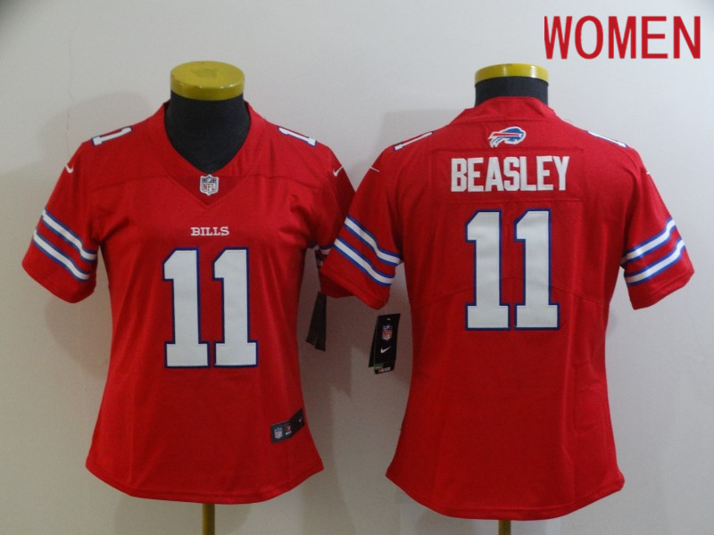 Women Buffalo Bills #11 Beasley Red Nike Limited Vapor Untouchable NFL Jerseys